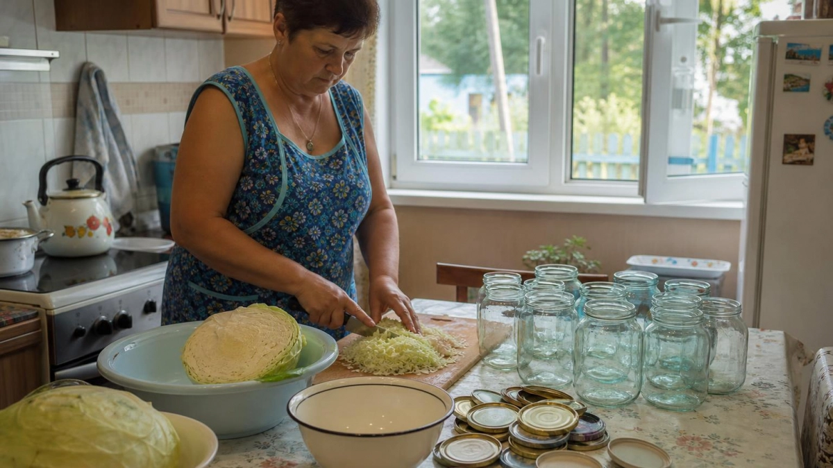 Капуста по-гурийски: закутываю рубиновые лепестки со звонким хрустом — банку съедают за один вечер