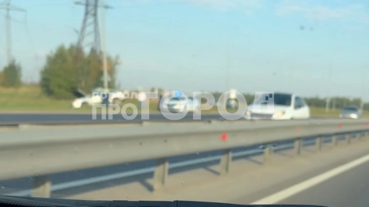 На выезде из Новочебоксарска "двенадцатая" врезалась в придорожный столб