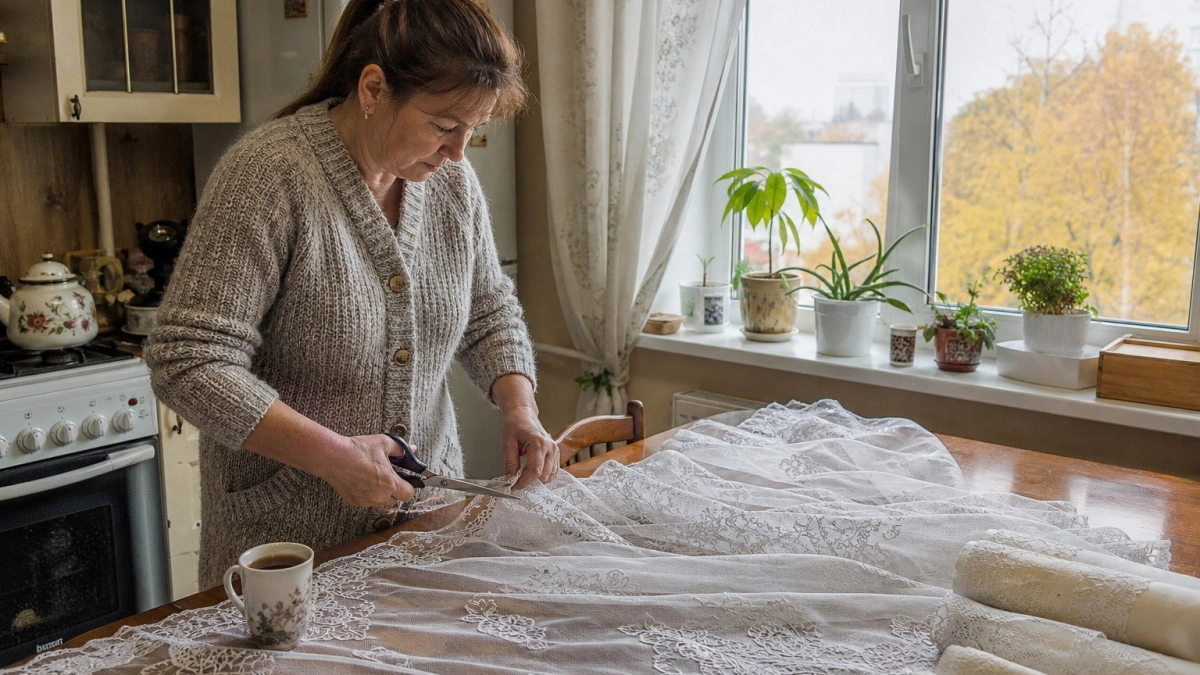 Старый тюль и ловкость рук: как из кружевной ветоши сделать интерьерные вещицы — будто из винтажной лавки