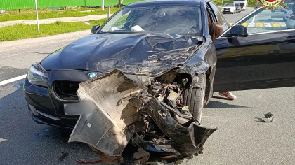 Двое детей пострадали при столкновении BMW и Renault на трассе “Вятка”