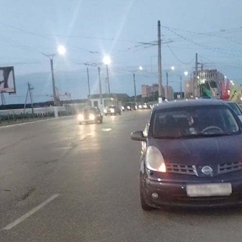 В Новочебоксарске на выезде из города произошло ДТП из-за поворотника